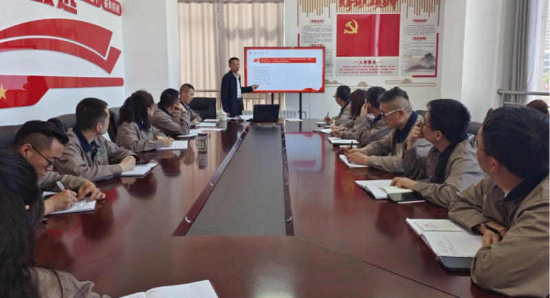 恪守“六大紀(jì)律” 筑牢思想根基——集團(tuán)黨委委員、紀(jì)委書(shū)記赴朝物開(kāi)投公司黨支部講授專題黨課