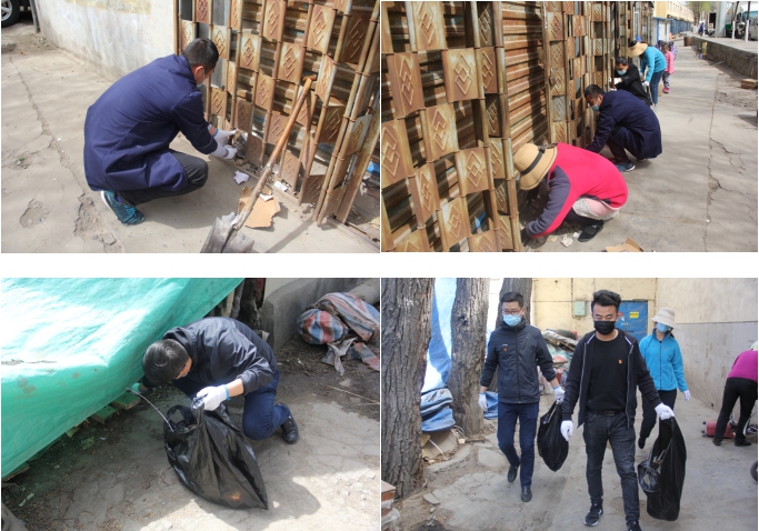 中共青海省第三建筑工程有限公司支部委員會(huì)開展“黨旗領(lǐng)航，愛衛(wèi)同行”主題黨日活動(dòng)